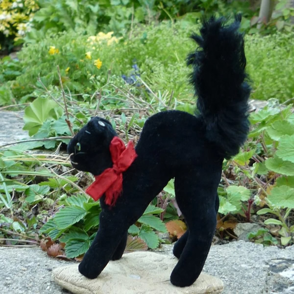 画像: Steiff Black Tom Cat 10cm 推定1968-1973年頃（ビンテージ）