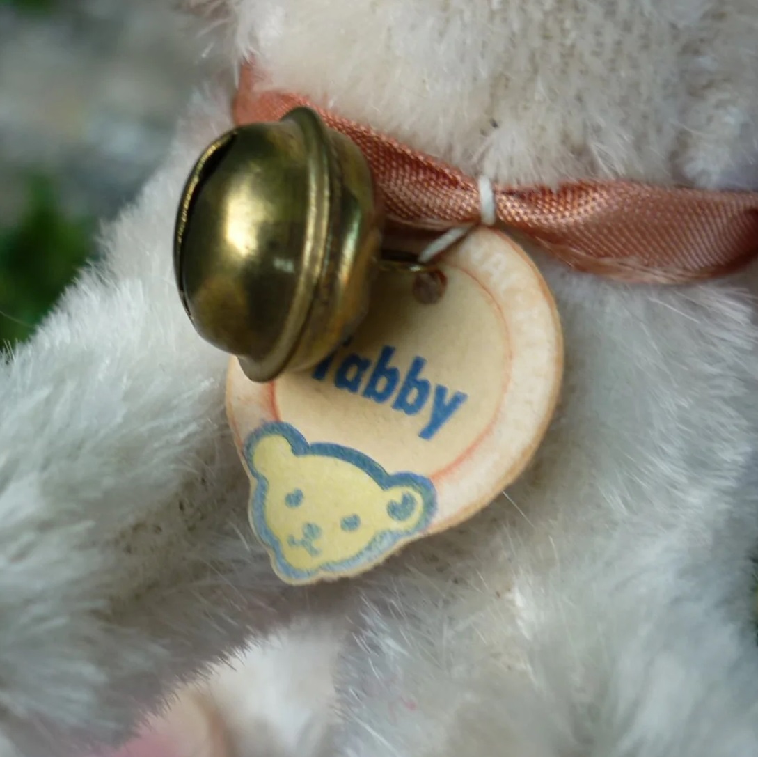 画像: ID全てあり☆ 10 cm Steiff Tabby Cat 推定1953-1958年頃　（ビンテージ）