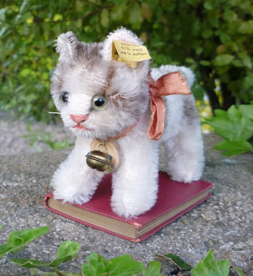 Steiff Tabby Cat 10cm, circa 1953-1958 teddy bears of witney テイクス