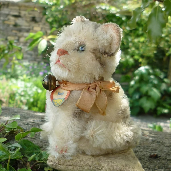 画像: 大変かわいいお顔です☆ 10cm Steiff Susi Cat 推定1950年-1960年代（ビンテージ）