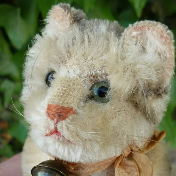 画像: 大変かわいいお顔です☆ 10cm Steiff Susi Cat 推定1950年-1960年代（ビンテージ）
