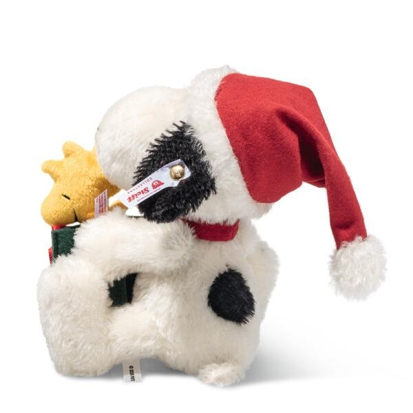 画像: 【送料無料】シュタイフ スヌーピーとウッドストック「クリスマス」 16cm